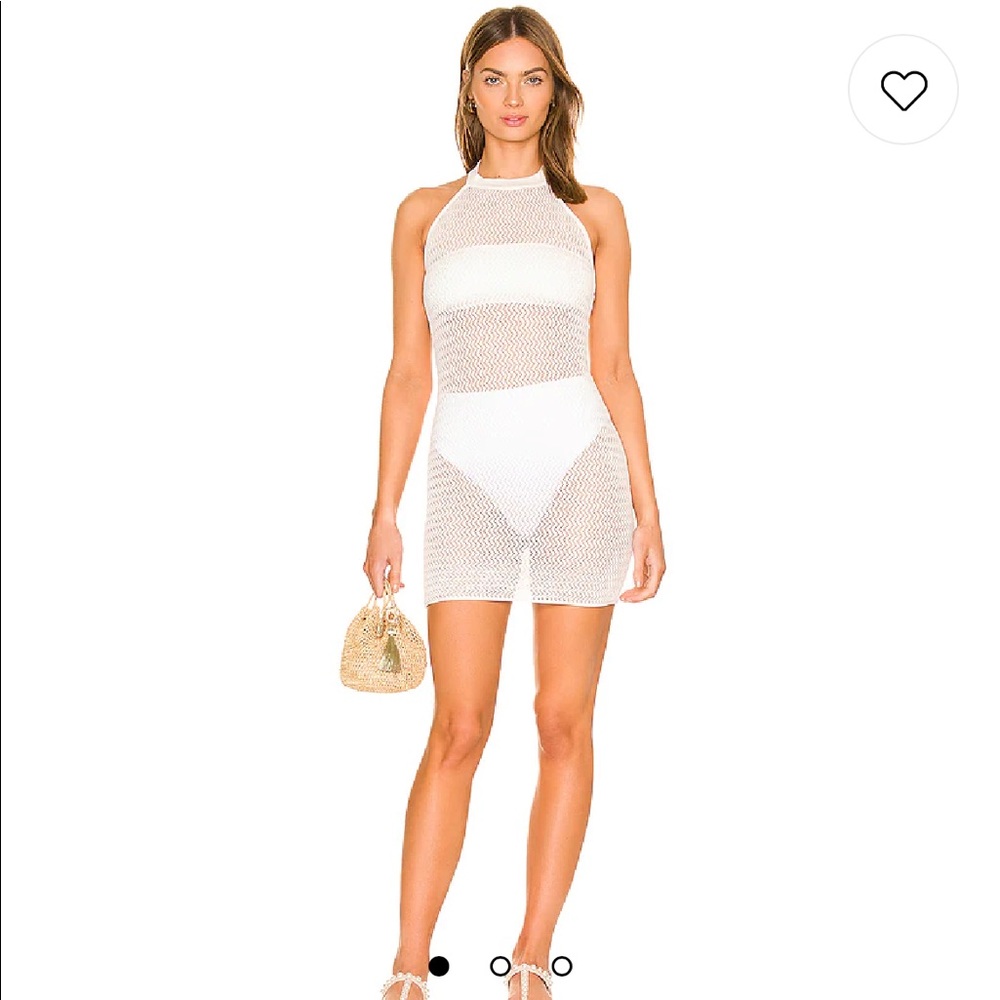 Superdown Racheal Net Halter Dress